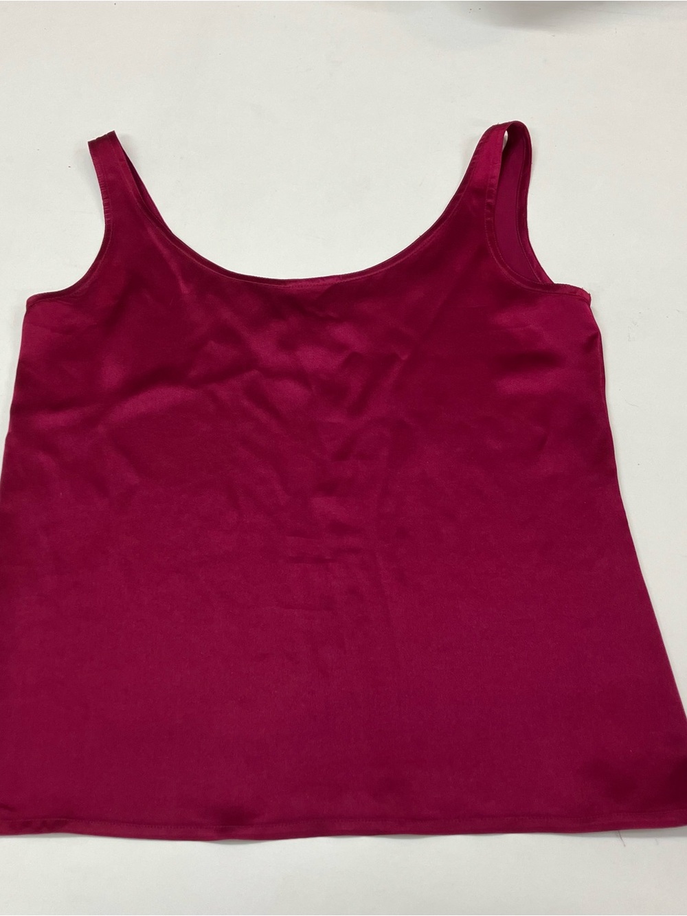100% silk vintage Ann Taylor tank in Burgundy size small